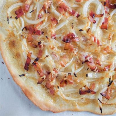  La Tarte Flambée: Una explosión de sabores crujientes y una danza de ingredientes frescos en la cocina alsaciana!